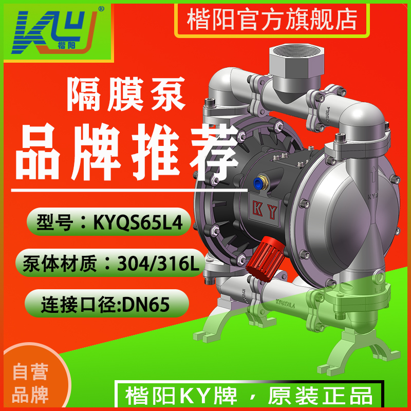 KYQS65L6不銹鋼316L氣動(dòng)隔膜泵4